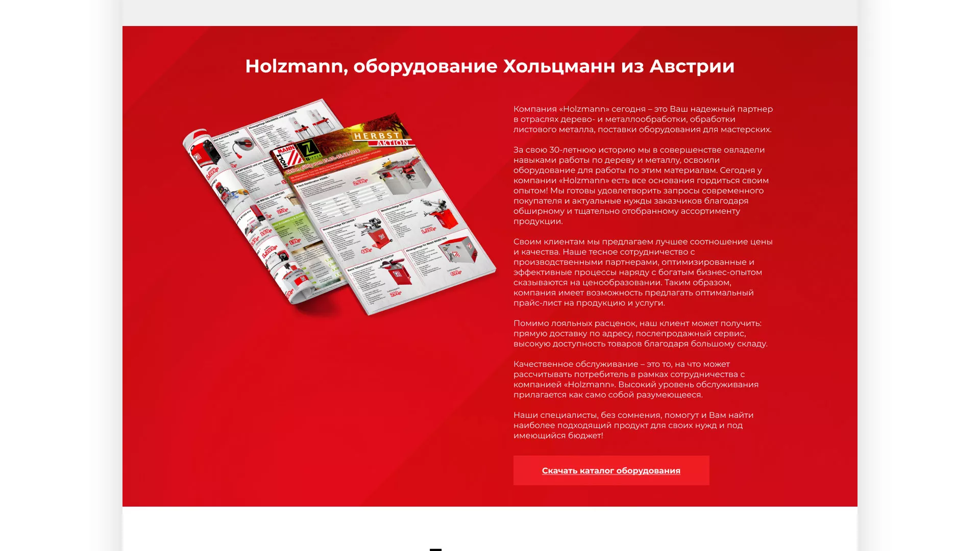 Создание сайта компании «HOLZMANN Maschinen GmbH» в Нерюнгри