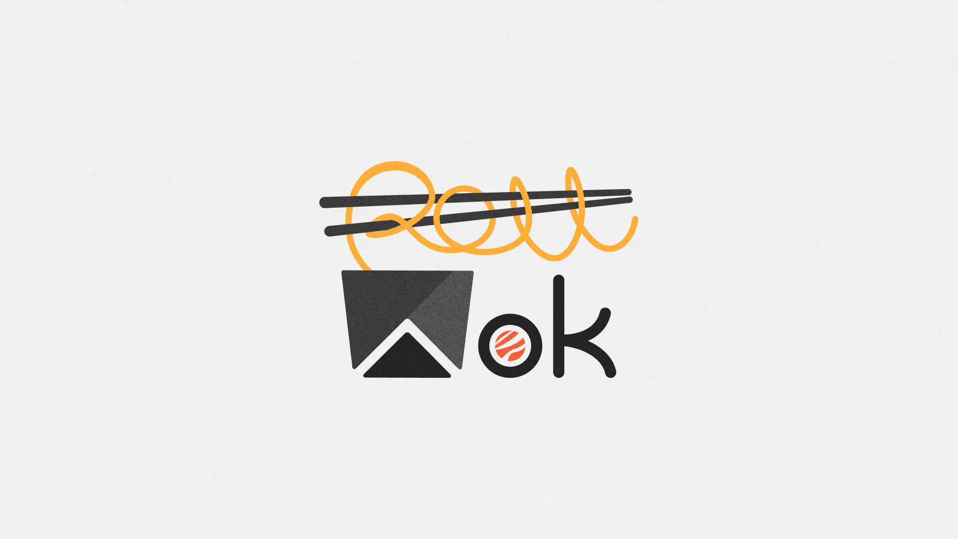 Разработка логотипа в Нерюнгри для суши-бара «Roll Wok Club» Разработка логотипа в Нерюнгри для суши-бара «Roll Wok Club»